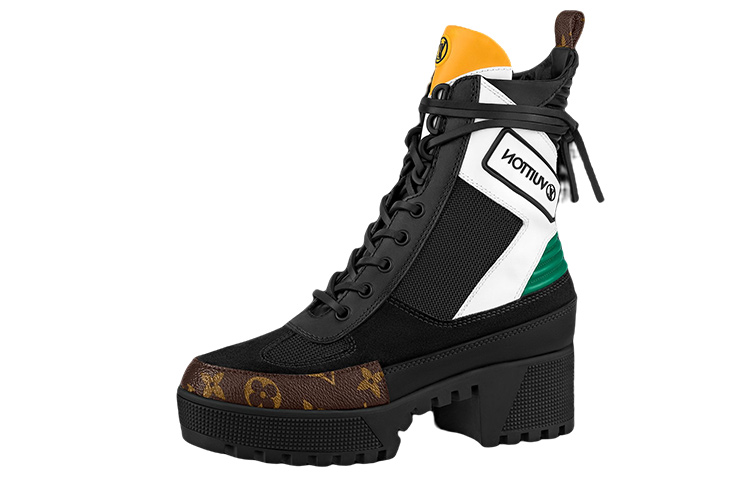 (Women) Louis Vuitton Laureate Platform Desert Boot 'Black' 1A9O8Q