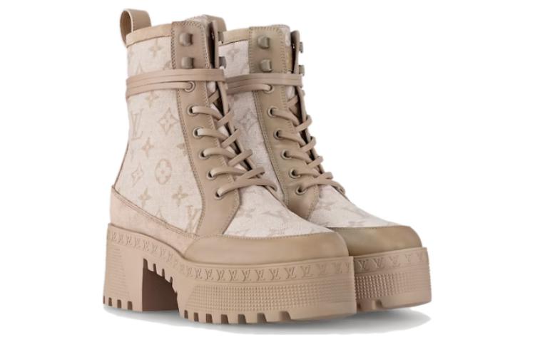 Order (W) ルイヴィトン ローリエイト・デザートブーツ (ベージュ) 1AC9PR