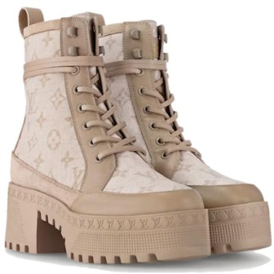 (Women) Louis Vuitton Laureate Platform Desert Boot 'Beige' 1AC9PR Order (Women) Louis Vuitton Laureate Platform Desert Boot 'Beige' 1AC9PR
