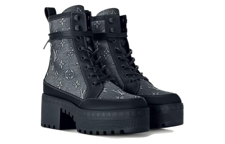 Lookbook (Women) Louis Vuitton Laureate Platform Desert Boot 'Black' 1ACL3Y