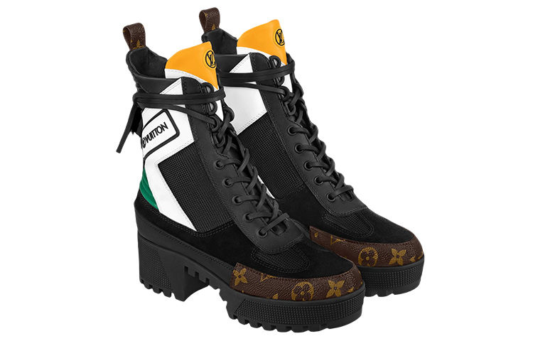 Lookbook (W) Louis Vuitton Laureate Platform Desert Boot 'Hitam' 1A9O8Q