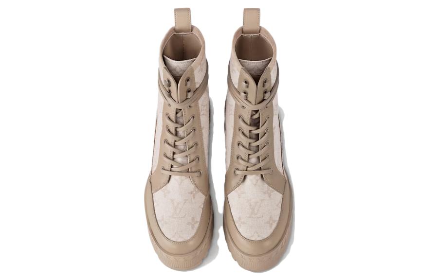 Lookbook (W) Boot Louis Vuitton Laureate Platform Desert 'Beige' 1AC9PR