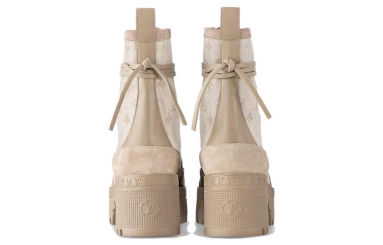 Shop (W) ルイヴィトン ローリエイト・デザートブーツ (ベージュ) 1AC9PR