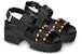 (W) Sandal Platform Louis Vuitton LAUREATE 'Monogram Hitam' 1A4W22