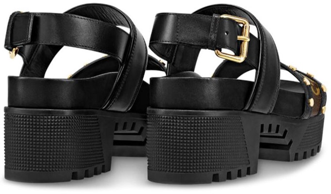 (W) Sandalias Louis Vuitton LAUREATE plataforma 'Monograma Negro'. 1A4W22 Lookbook (W) Sandalias Louis Vuitton LAUREATE plataforma 'Monograma Negro'. 1A4W22