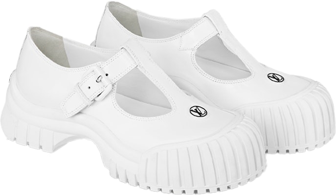 (Women) Louis Vuitton Ruby Mary Jane Shoes 'White' 1ABUE8 Lookbook (Women) Louis Vuitton Ruby Mary Jane Shoes 'White' 1ABUE8