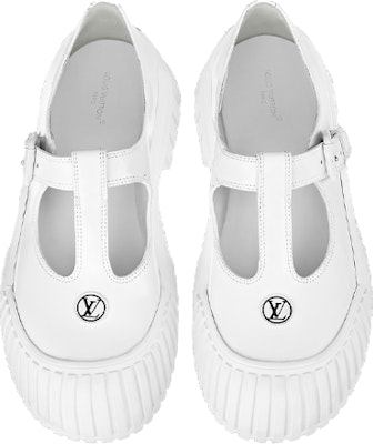 (Women) Louis Vuitton Ruby Mary Jane Shoes 'White' 1ABUE8 Shop (Women) Louis Vuitton Ruby Mary Jane Shoes 'White' 1ABUE8