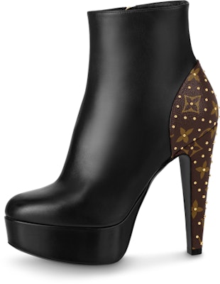 (Women) Louis Vuitton Leather Ankle Boot 'Side Zip Black' 1AAZUW Buy (Women) Louis Vuitton Leather Ankle Boot 'Side Zip Black' 1AAZUW