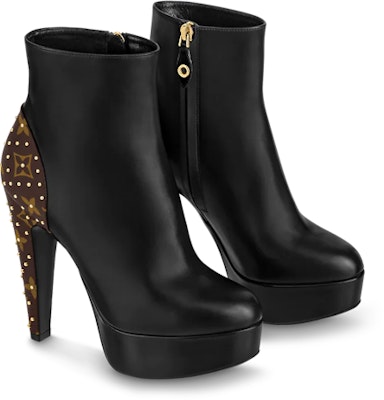 (Women) Louis Vuitton Leather Ankle Boot 'Side Zip Black' 1AAZUW Order (Women) Louis Vuitton Leather Ankle Boot 'Side Zip Black' 1AAZUW
