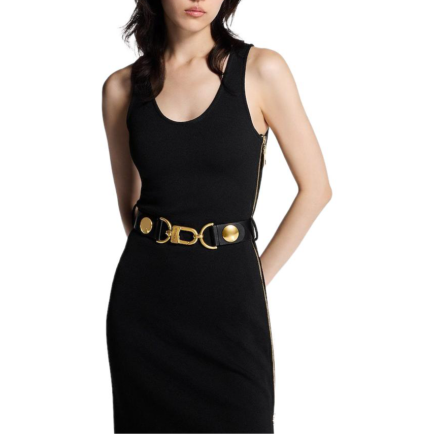 (Women) LOUIS VUITTON Leather Belted Sleeveless Dress FW25 1AHZZQ 圖 4