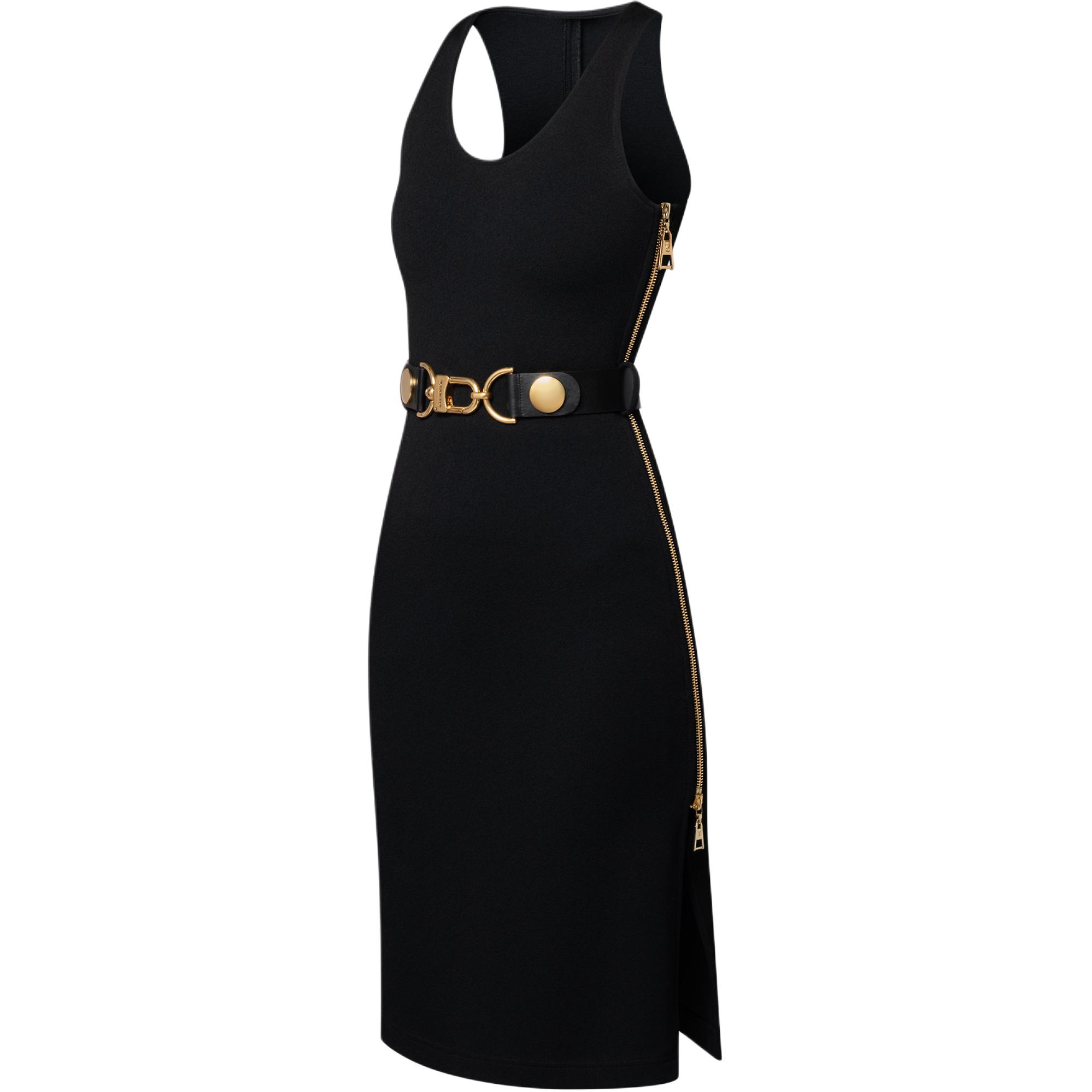 (Women) LOUIS VUITTON Leather Belted Sleeveless Dress FW25 1AHZZQ 圖 7