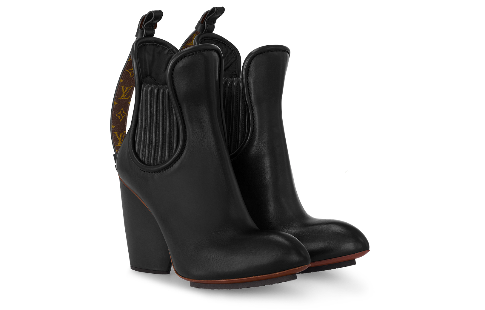 Order (W) Louis Vuitton Bootie Kulit 'Kenyamanan Fashion' Hitam 1AC7JI