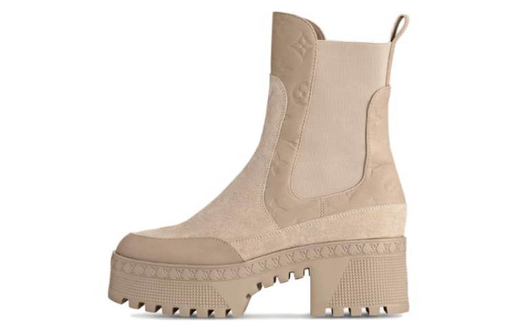(Women) Louis Vuitton Leather Chelsea Boot 'Wheat Brown' 1AC7WU
