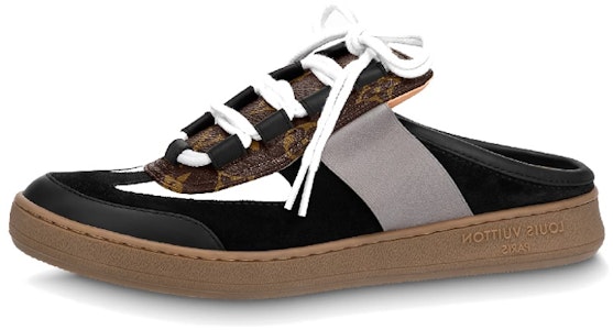 路易威登 皮革 平底 时尚拖鞋 女款 黑灰棕 Buy 路易威登 皮革 平底 时尚拖鞋 女款 黑灰棕