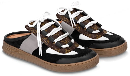 路易威登 皮革 平底 时尚拖鞋 女款 黑灰棕 Lookbook 路易威登 皮革 平底 时尚拖鞋 女款 黑灰棕