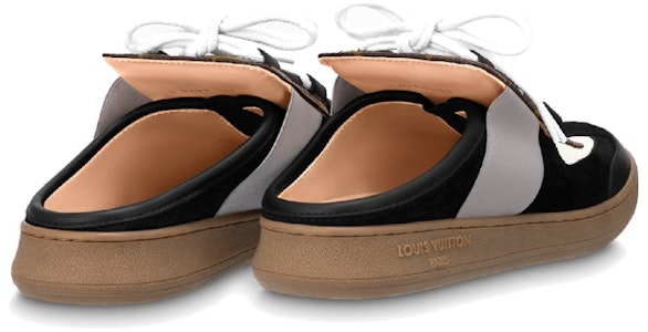 路易威登 皮革 平底 时尚拖鞋 女款 黑灰棕 Shop 路易威登 皮革 平底 时尚拖鞋 女款 黑灰棕