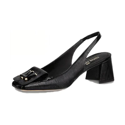 (W) LV Leather High-Heel 'Fashion Horseshoe'