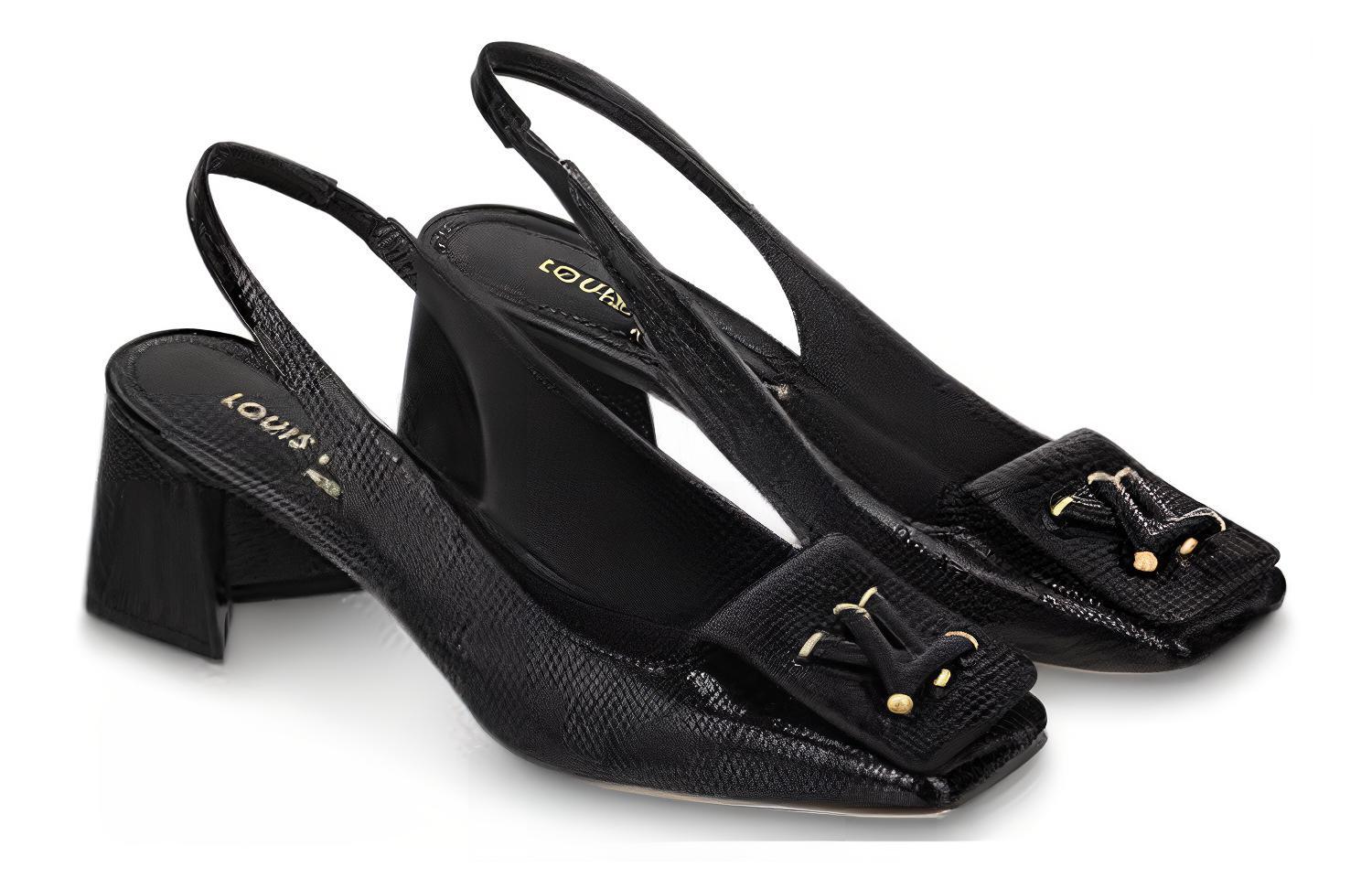 (W) LV Leather High-Heel 'Fashion Horseshoe' 圖 3