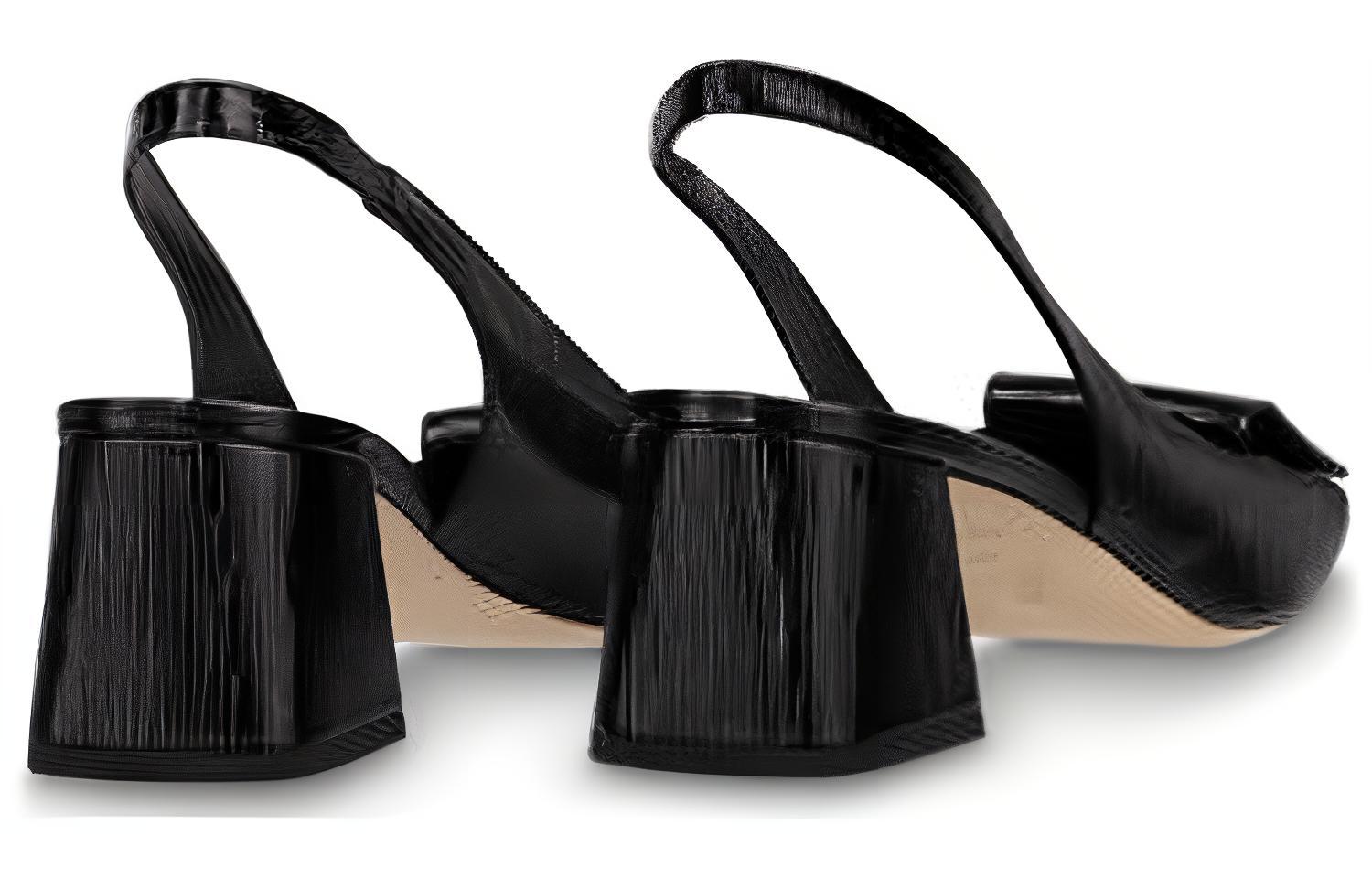 (W) LV Leather High-Heel 'Fashion Horseshoe' 圖 4