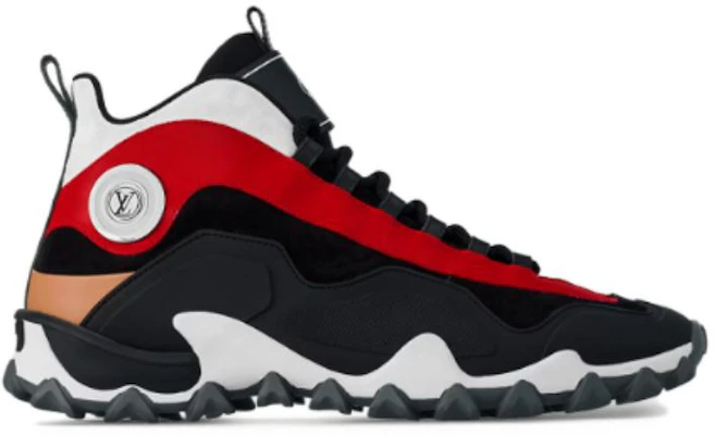 (W) Louis Vuitton Sepatu Kulit High-Top 'Hitam Merah' 1ACJDH Order (W) Louis Vuitton Sepatu Kulit High-Top 'Hitam Merah' 1ACJDH