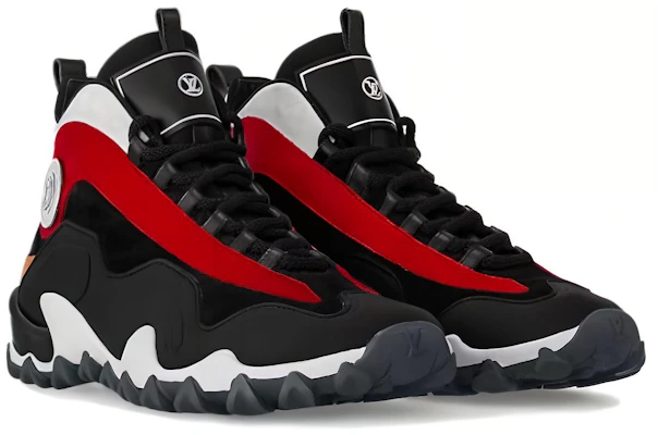 (W) Louis Vuitton Sepatu Kulit High-Top 'Hitam Merah' 1ACJDH Lookbook (W) Louis Vuitton Sepatu Kulit High-Top 'Hitam Merah' 1ACJDH