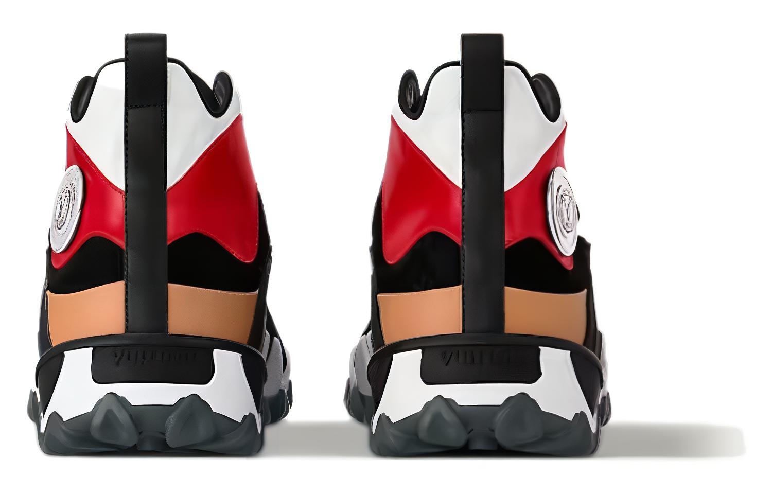 Purchase (W) Louis Vuitton Sepatu Kulit High-Top 'Hitam Merah' 1ACJDH