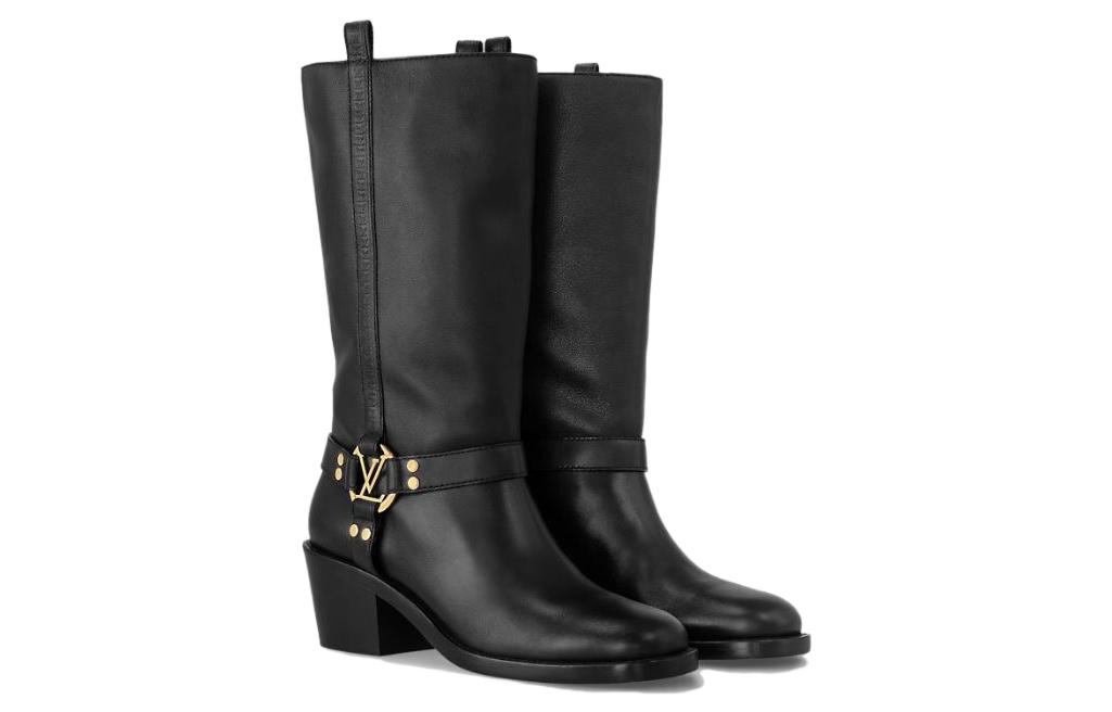 Shop (W) Louis Vuitton But Kulit Tinggi 'Hitam' 1ACI4N