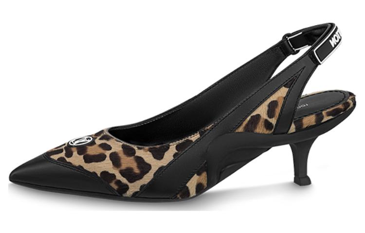 Buy (W) Escarpins à Talons Hauts en Cuir Louis Vuitton 5.5cm Noir ''Mode Confort'' 1ABTMZ