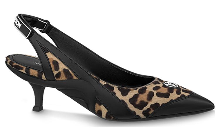 Order (W) Sepatu Heels Tinggi Louis Vuitton Kulit 'Fashion Comfort' 5.5cm Hitam 1ABTMZ