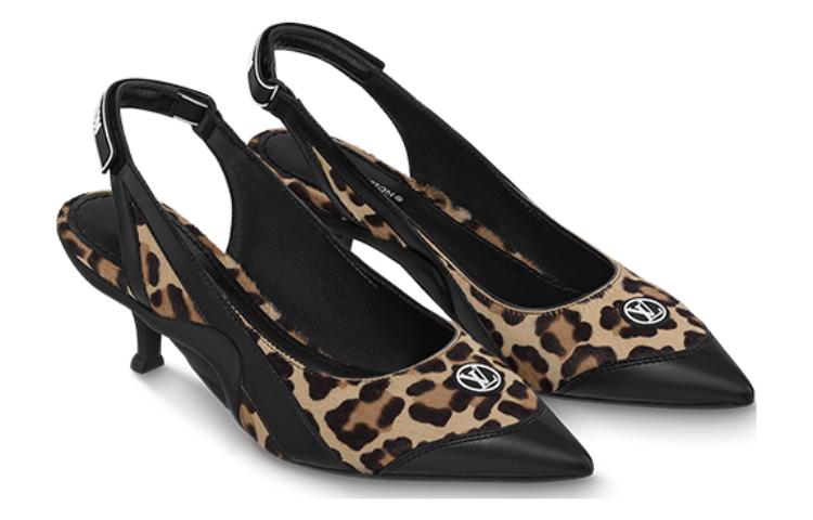 Lookbook (W) Sepatu Heels Tinggi Louis Vuitton Kulit 'Fashion Comfort' 5.5cm Hitam 1ABTMZ