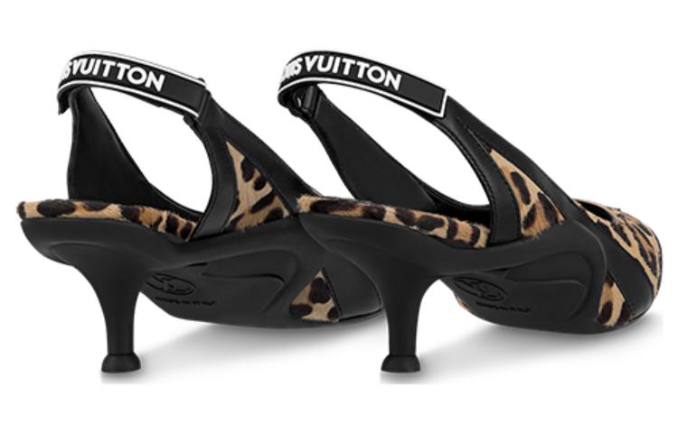Shop (W) Sepatu Heels Tinggi Louis Vuitton Kulit 'Fashion Comfort' 5.5cm Hitam 1ABTMZ