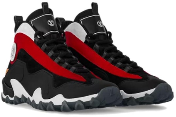 (W) Louis Vuitton Zapatillas Altas de Cuero 'Negro Rojo' 1ACJDH Lookbook (W) Louis Vuitton Zapatillas Altas de Cuero 'Negro Rojo' 1ACJDH