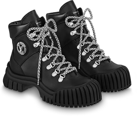 (W) Louis Vuitton LV Ruby Flat Ranger Boots 'Hitam' 1AAM5U Order (W) Louis Vuitton LV Ruby Flat Ranger Boots 'Hitam' 1AAM5U