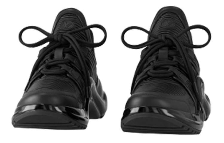 Lookbook (W) Louis Vuitton Baskets Basses en Cuir ''Lacets Noirs'' 1ABIL4
