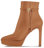 (Women) Louis Vuitton Leather Pointed-Toe High-Heel Ankle Boot 'Brown' 1ACHFA (Women) Louis Vuitton Leather Pointed-Toe High-Heel Ankle Boot 'Brown' 1ACHFA