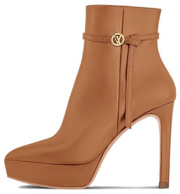 (W) Sepatu Boot Tumit Tinggi Ankle Louis Vuitton Kulit Runcing 'Coklat' 1ACHFA Buy (W) Sepatu Boot Tumit Tinggi Ankle Louis Vuitton Kulit Runcing 'Coklat' 1ACHFA