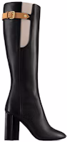 Order (W) Louis Vuitton Sepatu Boots Kulit Hak Tinggi Runcing 'Hitam' 1ACL6O