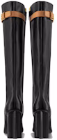 Shop (W) Louis Vuitton Sepatu Boots Kulit Hak Tinggi Runcing 'Hitam' 1ACL6O