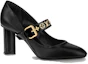 Order (Women) Louis Vuitton Leather Pointed Toe Buckle Chunky Heel 'Black' 7.5cm 1A93CX