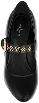 (Women) Louis Vuitton Leather Pointed Toe Buckle Chunky Heel 'Black' 7.5cm 1A93CX Shop (Women) Louis Vuitton Leather Pointed Toe Buckle Chunky Heel 'Black' 7.5cm 1A93CX