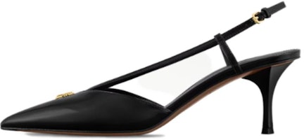 (Women) Louis Vuitton Leather Pointed Toe Buckle High Heels 'Black' 3.5cm 1ACLDJ (Women) Louis Vuitton Leather Pointed Toe Buckle High Heels 'Black' 3.5cm 1ACLDJ