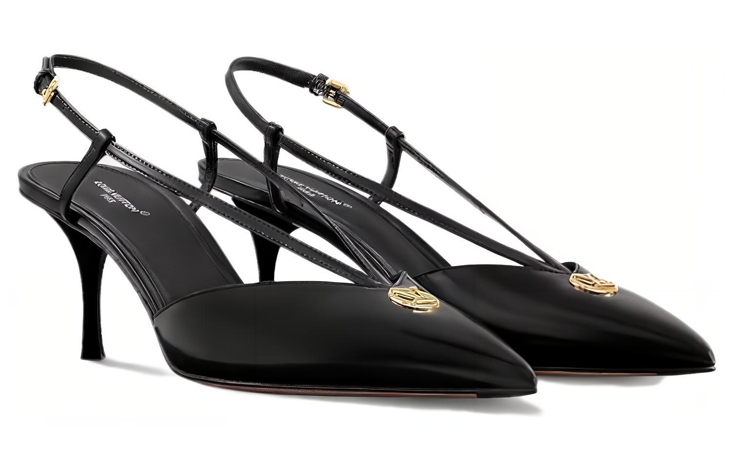 Lookbook (W) ルイ・ヴィトン レザーポインテッドトゥバックルヒール (黒, 3.5cm) 1ACLDJ