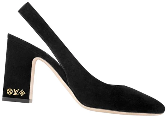 (Women) Louis Vuitton Leather Pointed Toe Slip-On Chunky Heel 'Black' 1ABGI3 Order (Women) Louis Vuitton Leather Pointed Toe Slip-On Chunky Heel 'Black' 1ABGI3