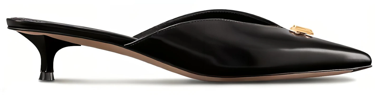 (W) 路易威登黑色尖头皮革高跟鞋拖鞋 1ACK5V Order (W) 路易威登黑色尖头皮革高跟鞋拖鞋 1ACK5V