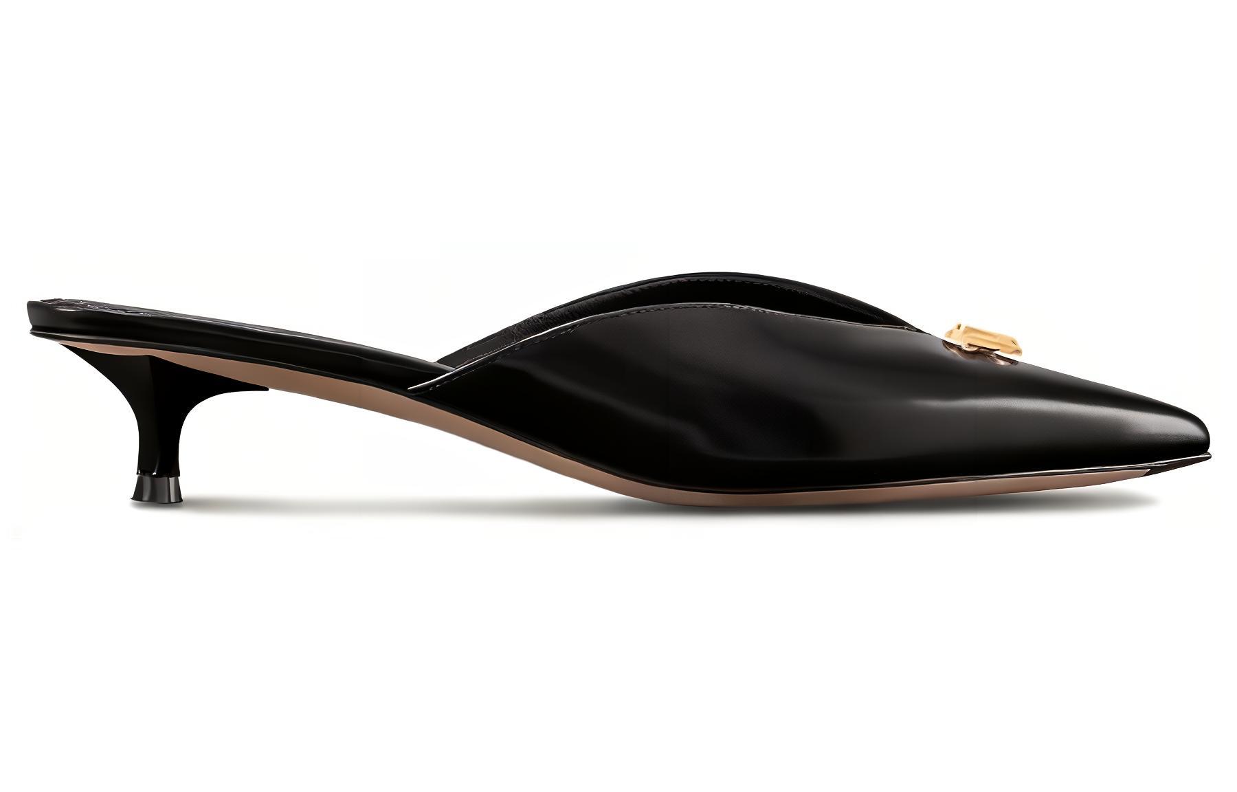 Order (W) Louis Vuitton Tacones Altos de Piel Punta Afilada 'Black Mule'. 1ACK5V