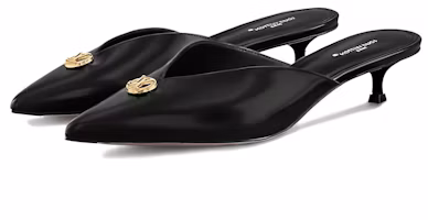 Lookbook (W) Louis Vuitton Tacchi a Spillo in Pelle Nera Slip-On ''Black Mule'' 1ACK5V