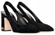 (W) Louis Vuitton Kulit Tumit Tebal Slip-On Hujung Runcing 'Hitam' 1ABGI3