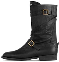 (Women) Louis Vuitton Leather Round-Toe Flat Heel Ankle Boots 'Black' 1ACKQO (Women) Louis Vuitton Leather Round-Toe Flat Heel Ankle Boots 'Black' 1ACKQO