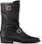 (W) Boot Ankle Tumit Rata Kulit Louis Vuitton 'Hitam' 1ACKQO
