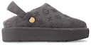 Order (W) Louis Vuitton Sepatu Kulit Slip-On Platform 'Abu-Abu' 1ACHX7